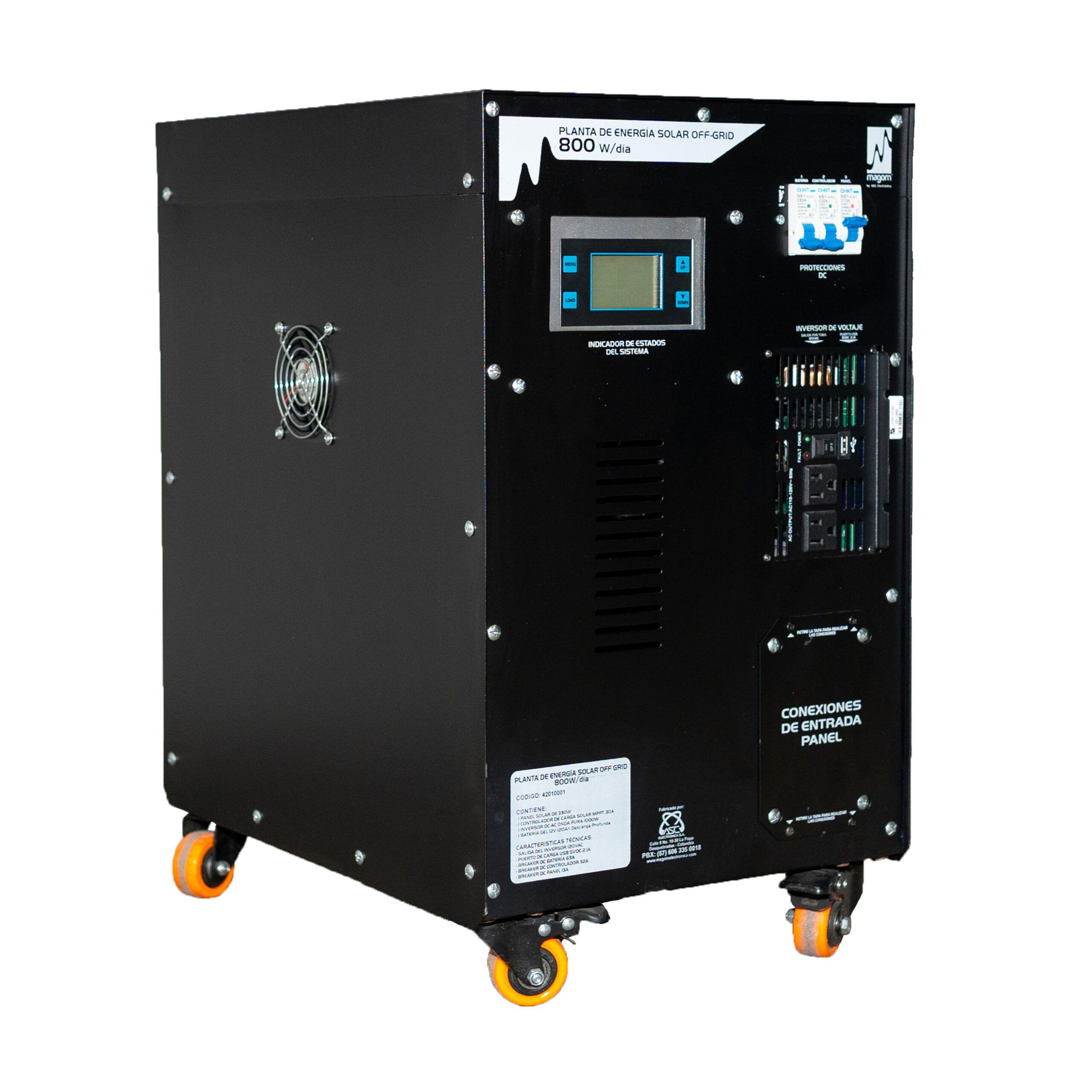 Kit Energía Solar Off-Grid 800Wh/dia KITSOL800W