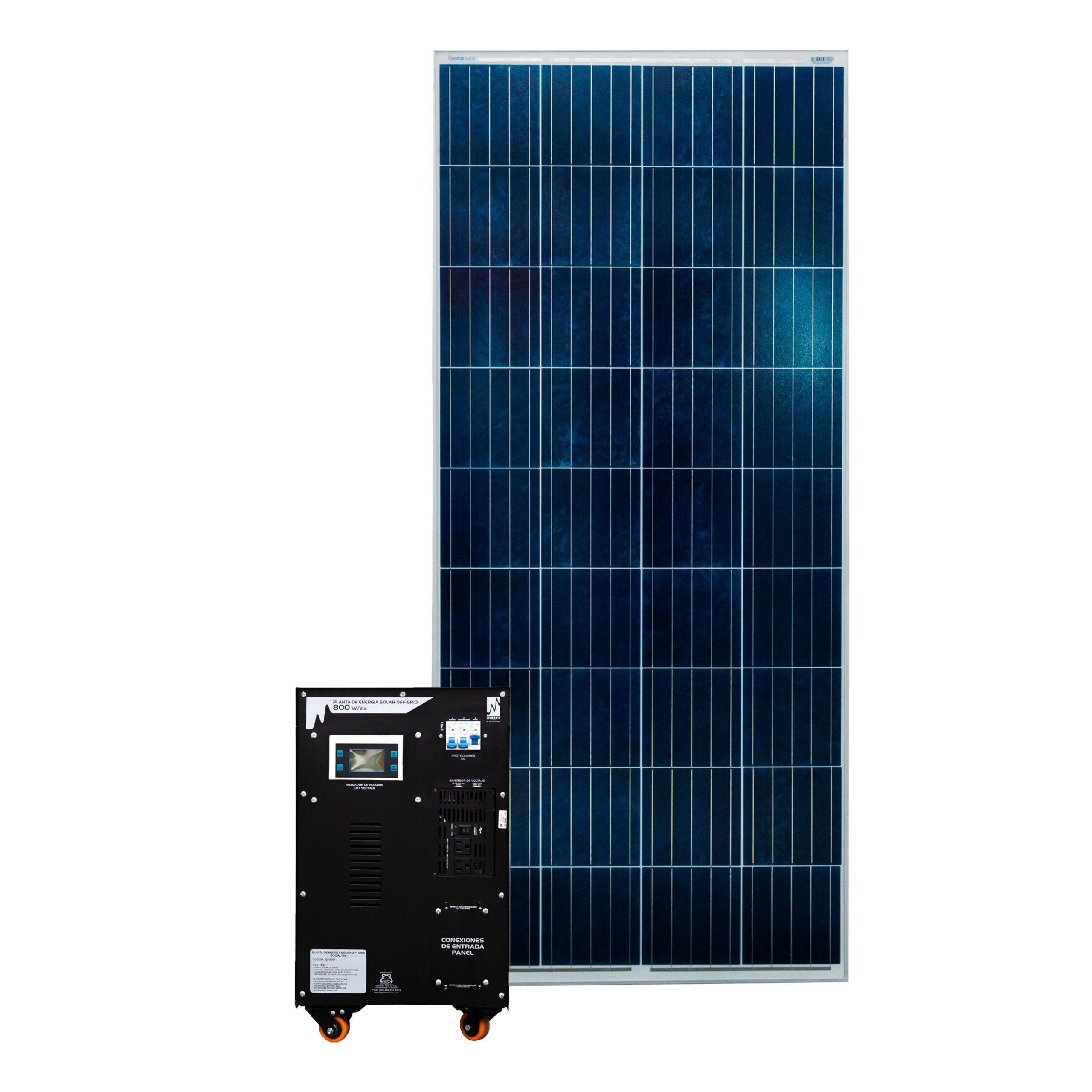 Kit Energía Solar Off-Grid 800Wh/dia KITSOL800W