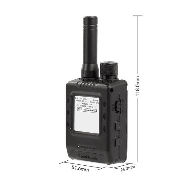 Dispositivo de Comunicación LoRa Meshtastic 915 MHz, ESP32-S3, Pantalla EPD 1.54" y GPS ILM13205D