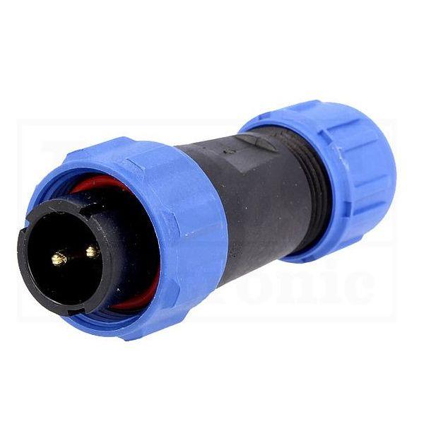 Conector Aéreo Macho 2 Pines SP11 IP68 CA11-2M  