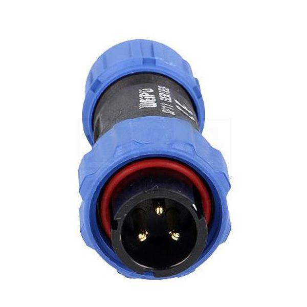 Conector Aéreo Macho 3 Pines SP11 IP68 CA11-3M