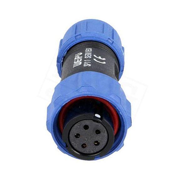 Conector Aéreo Hembra 5 Pines SP11 IP68 CA11-5H