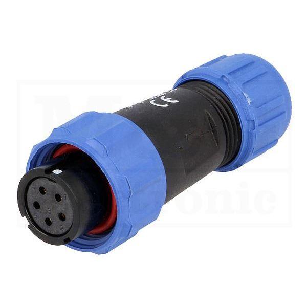 Conector Aéreo Hembra 5 Pines SP11 IP68 CA11-5H