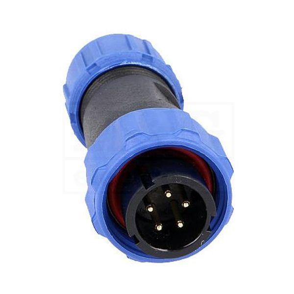 Conector Aéreo Macho 5 Pines SP11 IP68 CA11-5M