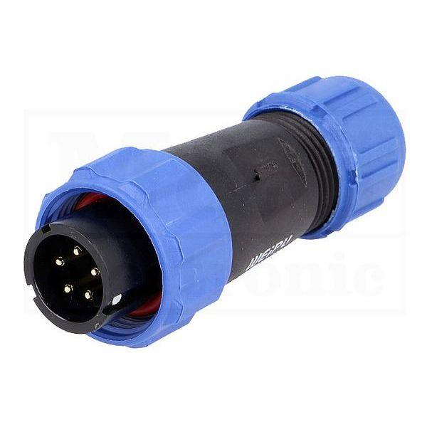 Conector Aéreo Macho 5 Pines SP11 IP68 CA11-5M