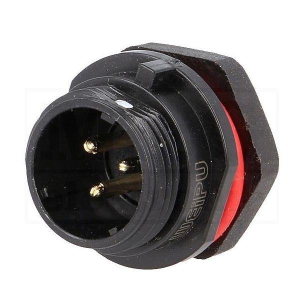 Conector Chasis Macho  3 Pines SP11 IP68 CC11-3M