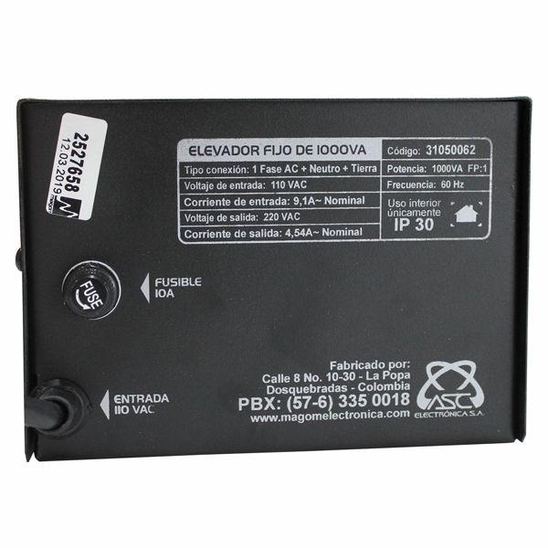 Elevador de Voltaje 110VAC a 220VAC 1000W Magom EF1000