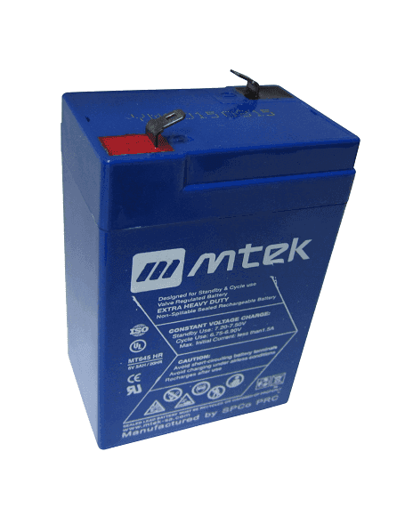 Bateria Seca AGM 6Vdc 4.5Ah Mtek ES4-6