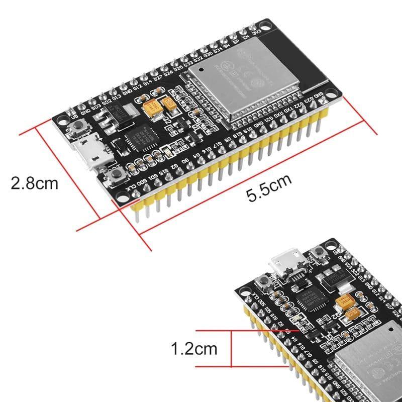 Placa Esp32 Con Wifi Y Bluetooth Para Desarrollo Inalámbrico De Doble Núcleo ESP32