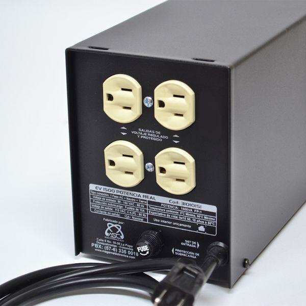 Regulador Electrónico de Voltaje 1500W 110VAC Magom EV1500