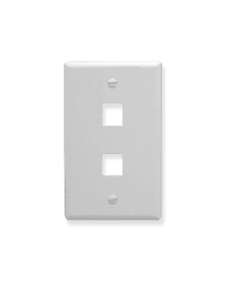 Faceplate Doble Para Jack Rj45 FP2