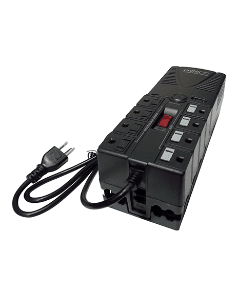 Regulador Automático de Voltaje 8 Salidas Unitec MTR8