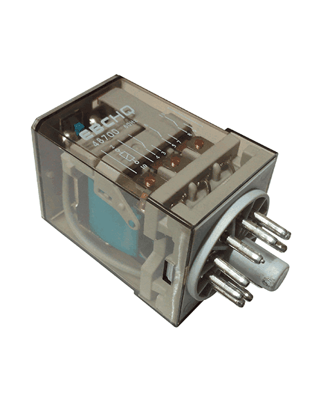 Rele 12Vdc  11 Pines 3 Contactos 10A 250Vac R12DC11