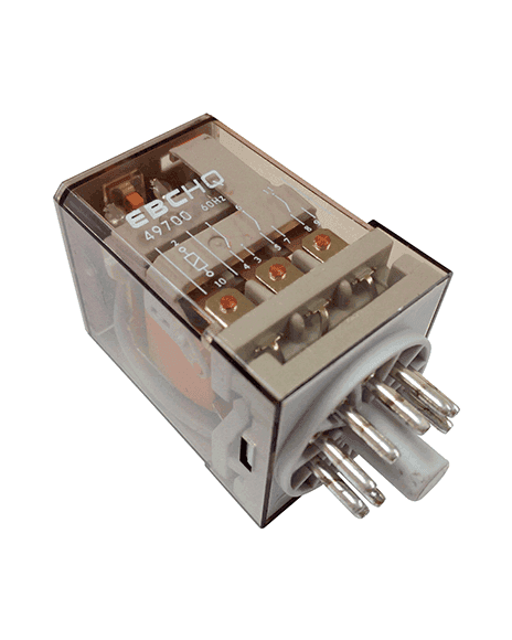 Relé 220Vac 11 Pines 3 Contactos 10A 250VAC R220AC11
