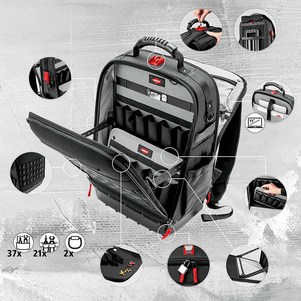 Mochila de Herramientas Modula X18 KNIPEX 002150LE Mochila de Herramientas Modula X18 KNIPEX 002150LE