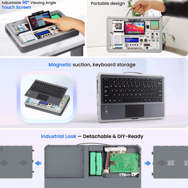 Kit De Inicio Con RaspberryPI5 con Pantalla KITEDRAS5 Kit De Inicio Con RaspberryPI5 con Pantalla KITEDRAS5