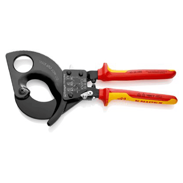 Cortacables Tipo Carraca 280 mm KNIPEX 9536280 Cortacables Tipo Carraca 280 mm KNIPEX 9536280