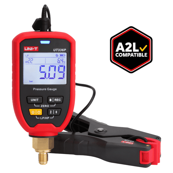 Manómetro Inalámbrico con Pinza de Temperatura Uni-Trend UT336PKIT Manómetro Inalámbrico con Pinza de Temperatura Uni-Trend UT336PKIT